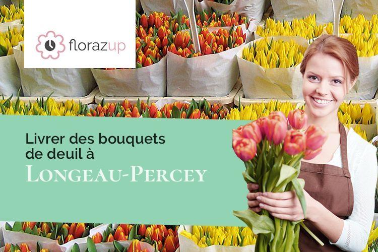 couronnes de fleurs pour un deuil à Longeau-Percey (Haute-Marne/52250)