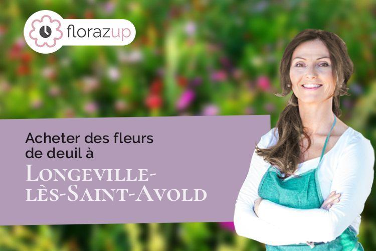 couronnes florales pour un enterrement à Longeville-lès-Saint-Avold (Moselle/57740)