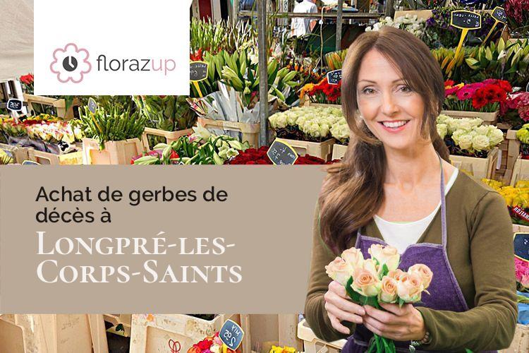 créations florales pour un enterrement à Longpré-les-Corps-Saints (Somme/80510)