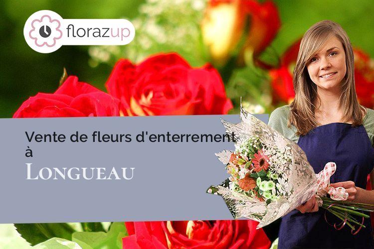gerbes de fleurs pour des funérailles à Longueau (Somme/80330)