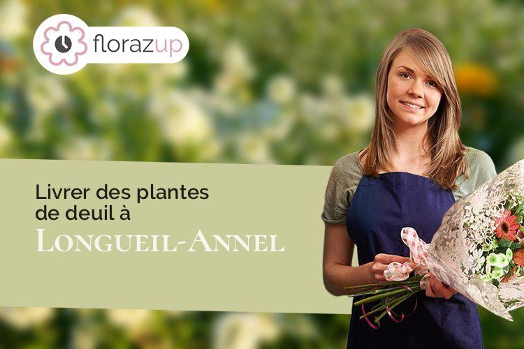 couronnes florales pour des funérailles à Longueil-Annel (Oise/60150)