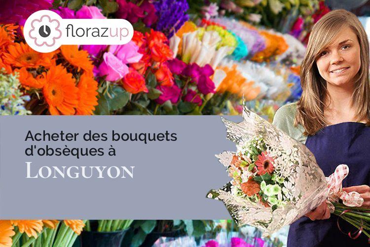 couronnes florales pour des obsèques à Longuyon (Meurthe-et-Moselle/54260)