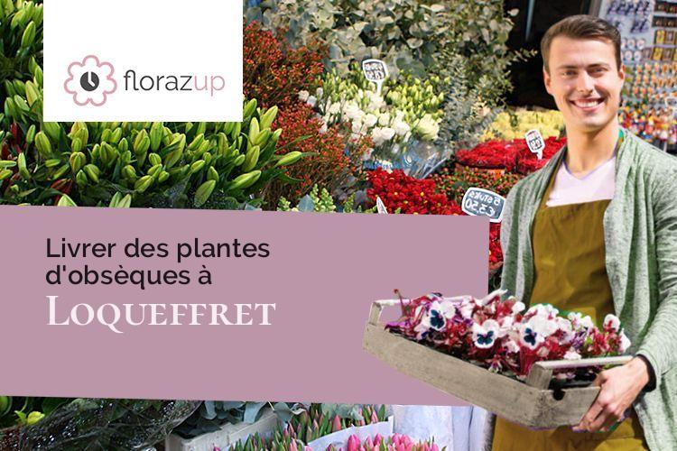 créations florales pour des funérailles à Loqueffret (Finistère/29530)