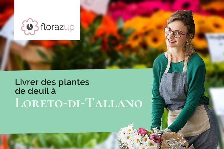 couronnes de fleurs pour un enterrement à Loreto-di-Tallano (Corse/20165)