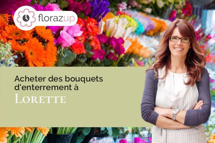 coeur de fleurs pour un deuil à Lorette (Loire/42420)