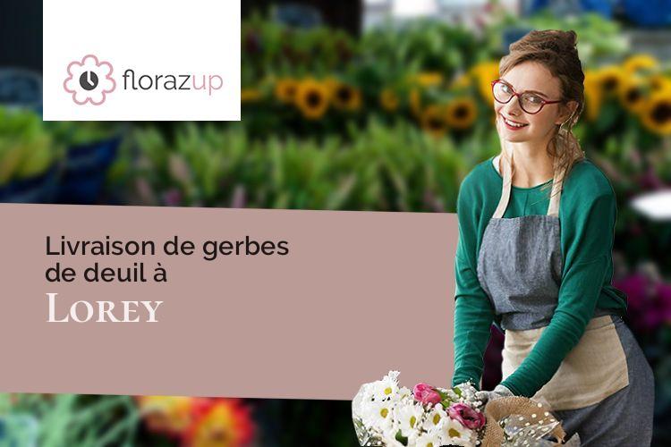 compositions florales pour un enterrement à Lorey (Meurthe-et-Moselle/54290)