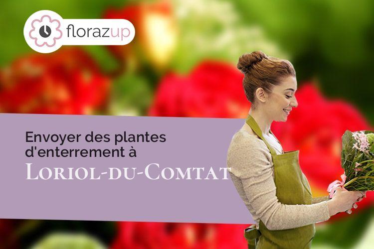 bouquets de fleurs pour un deuil à Loriol-du-Comtat (Vaucluse/84870)