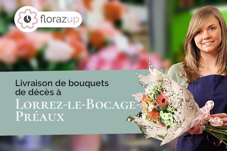bouquets de fleurs pour des funérailles à Lorrez-le-Bocage-Préaux (Seine-et-Marne/77710)