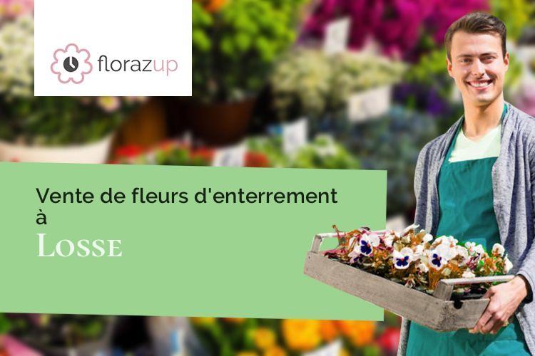 coupes de fleurs pour un décès à Losse (Landes/40240)