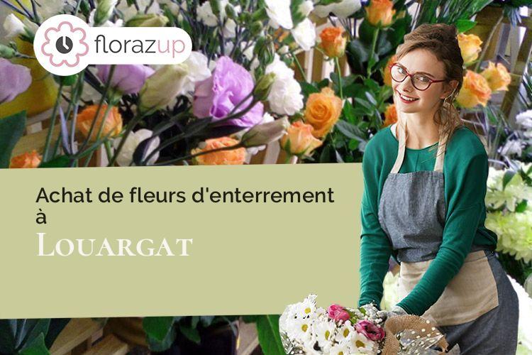 coeur de fleurs pour un enterrement à Louargat (Côtes-d'Armor/22540)