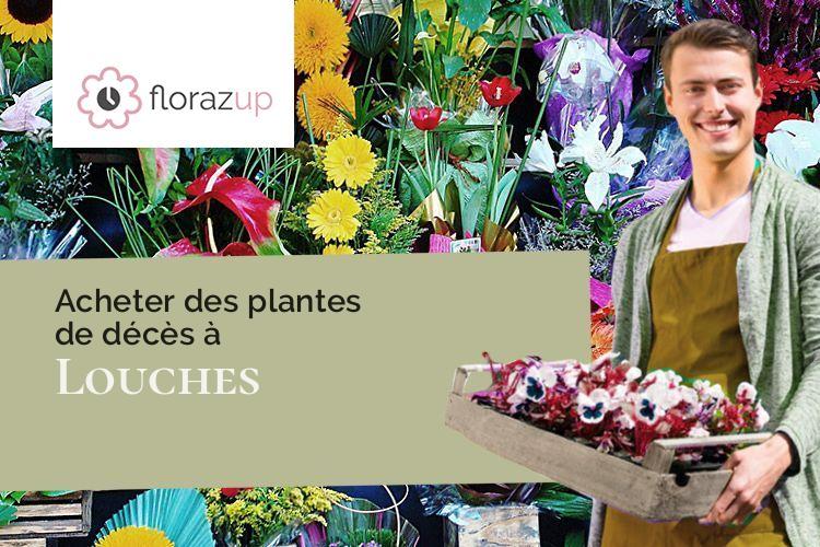 compositions de fleurs pour un deuil à Louches (Pas-de-Calais/62610)