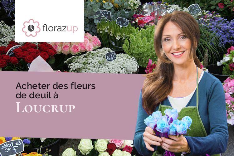bouquets de fleurs pour des funérailles à Loucrup (Hautes-Pyrénées/65200)