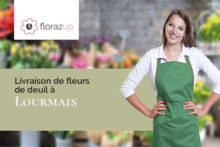 fleurs deuil pour un enterrement à Lourmais (Ille-et-Vilaine/35270)