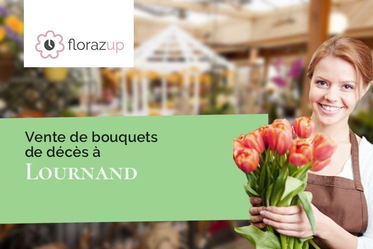 compositions de fleurs pour un deuil à Lournand (Saône-et-Loire/71250)