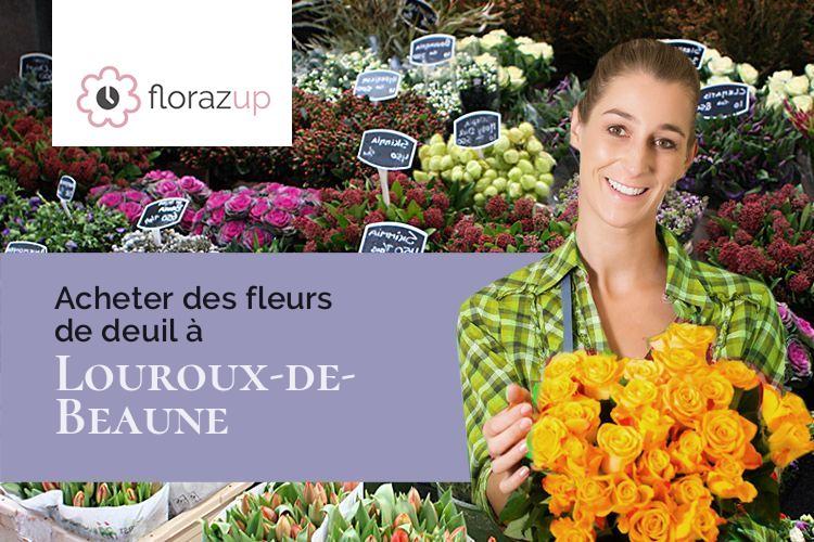 créations de fleurs pour des funérailles à Louroux-de-Beaune (Allier/03600)