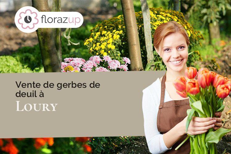 compositions florales pour un enterrement à Loury (Loiret/45470)