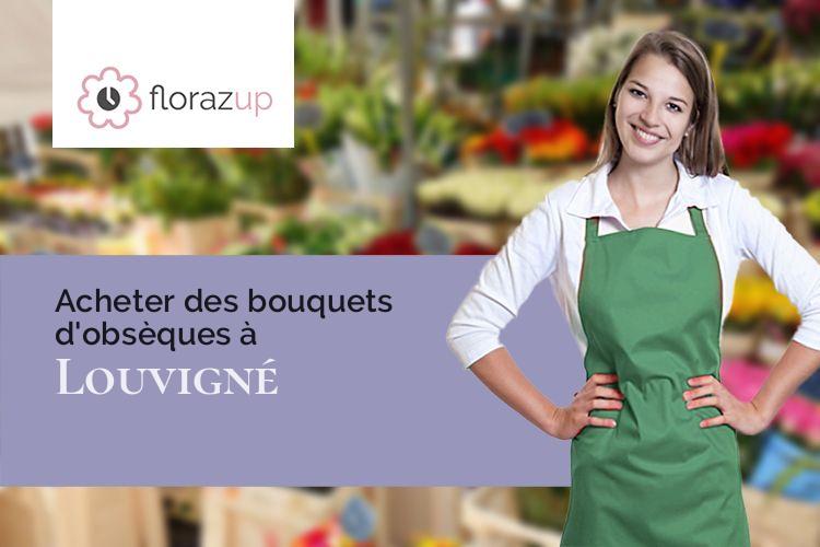 coeurs de fleurs pour un enterrement à Louvigné (Mayenne/53210)