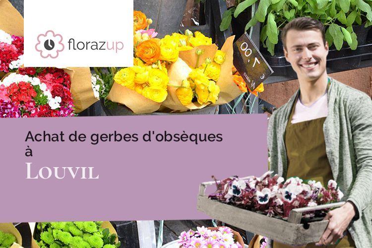 compositions florales pour un deuil à Louvil (Nord/59830)