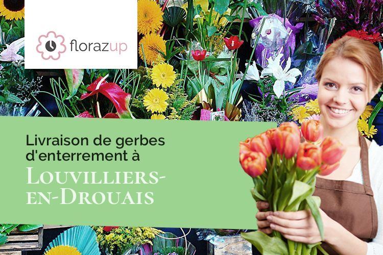 compositions florales pour un deuil à Louvilliers-en-Drouais (Eure-et-Loir/28500)