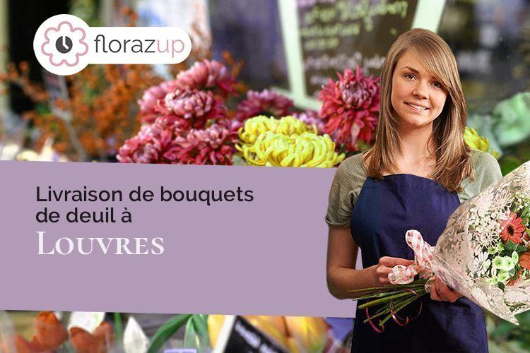 compositions de fleurs pour des funérailles à Louvres (Val-d'Oise/95380)