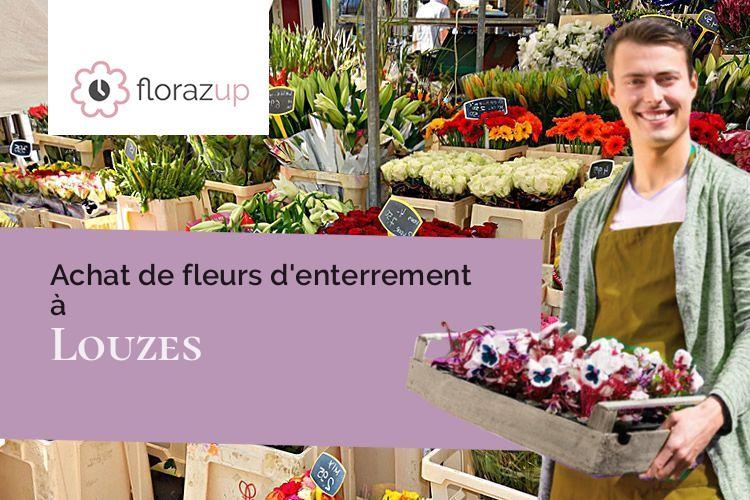 fleurs deuil pour une crémation à Louzes (Sarthe/72670)