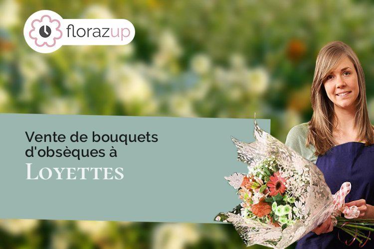 compositions de fleurs pour une crémation à Loyettes (Ain/01360)