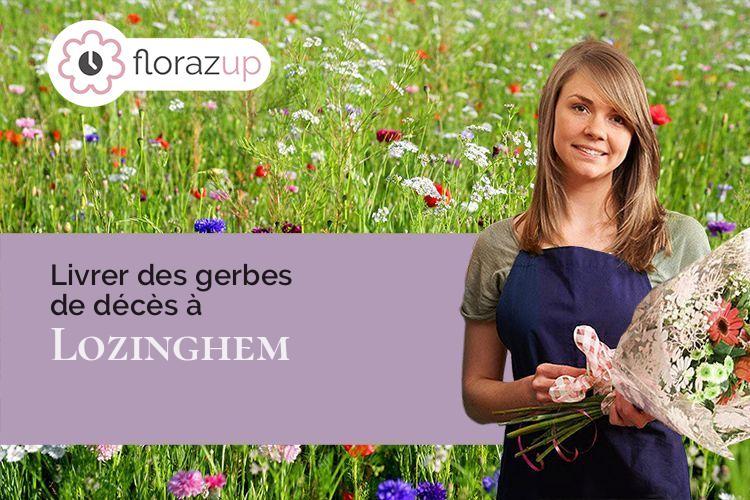 coeur de fleurs pour des obsèques à Lozinghem (Pas-de-Calais/62540)