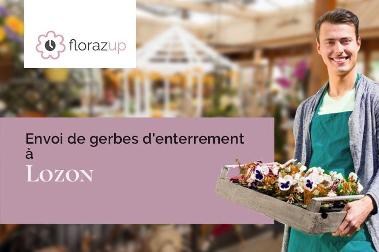 bouquets de fleurs pour un deuil à Lozon (Manche/50570)