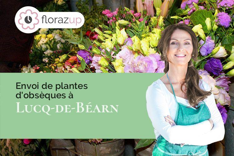 couronnes florales pour des funérailles à Lucq-de-Béarn (Pyrénées-Atlantiques/64360)