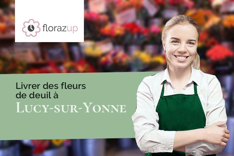 créations florales pour des obsèques à Lucy-sur-Yonne (Yonne/89480)