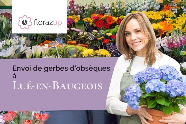 fleurs deuil pour une crémation à Lué-en-Baugeois (Maine-et-Loire/49140)