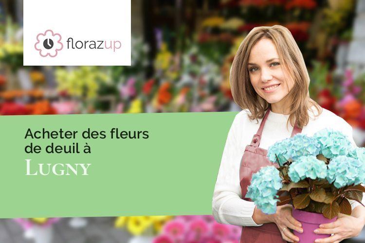 fleurs deuil pour une crémation à Lugny (Aisne/02140)