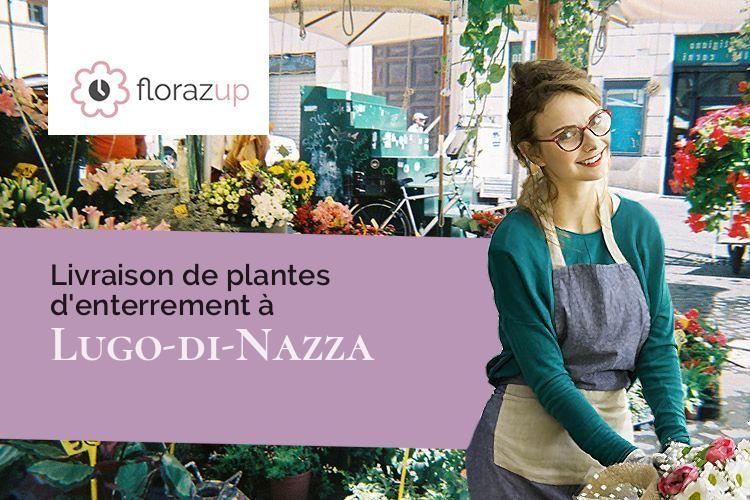 coeurs de fleurs pour un deuil à Lugo-di-Nazza (Corse/20240)