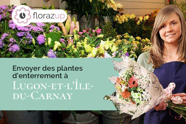 coeur de fleurs pour une crémation à Lugon-et-l'Île-du-Carnay (Gironde/33240)