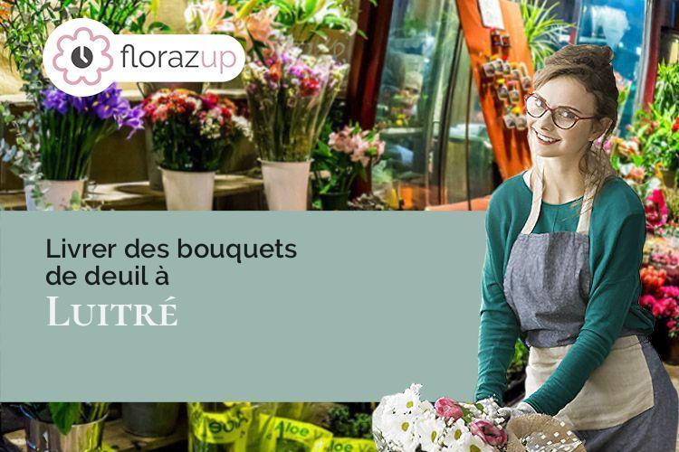 fleurs deuil pour un enterrement à Luitré (Ille-et-Vilaine/35133)