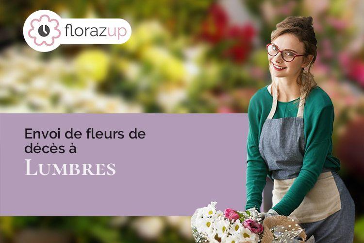 fleurs deuil pour un deuil à Lumbres (Pas-de-Calais/62380)