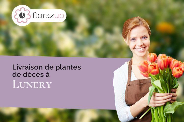 créations de fleurs pour un décès à Lunery (Cher/18400)