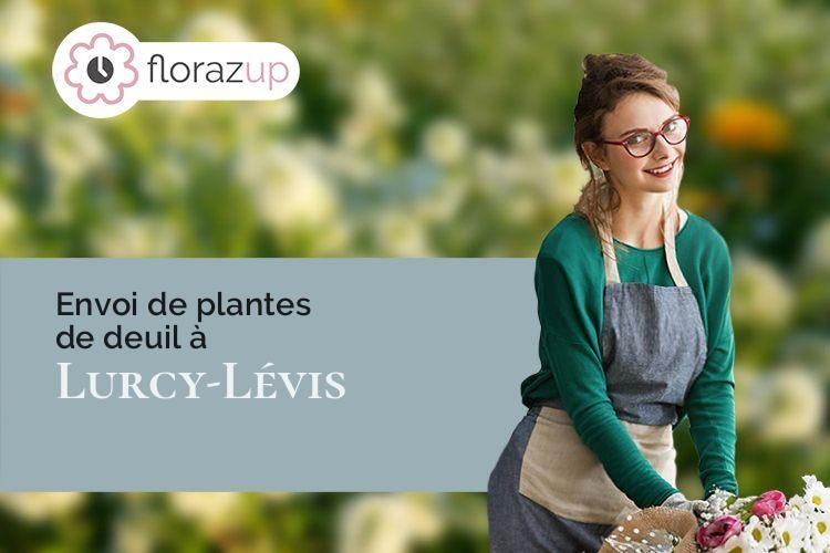 fleurs deuil pour des obsèques à Lurcy-Lévis (Allier/03320)