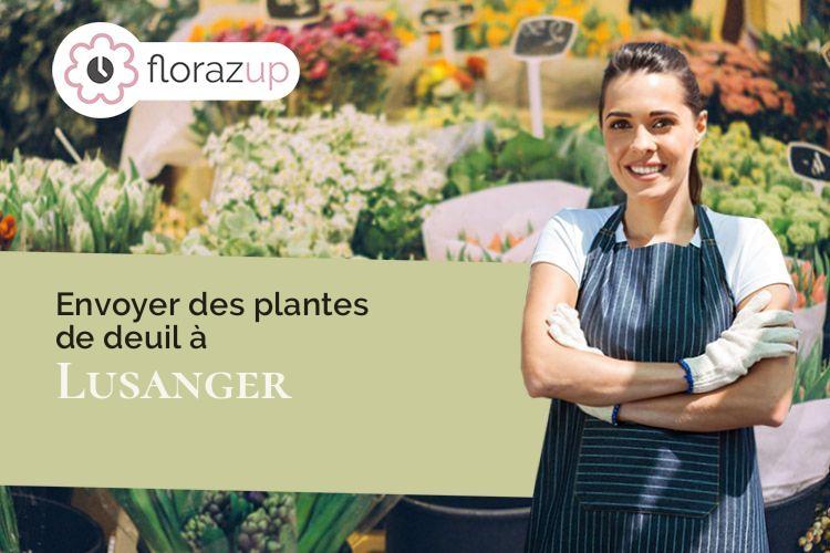 créations de fleurs pour un enterrement à Lusanger (Loire-Atlantique/44590)