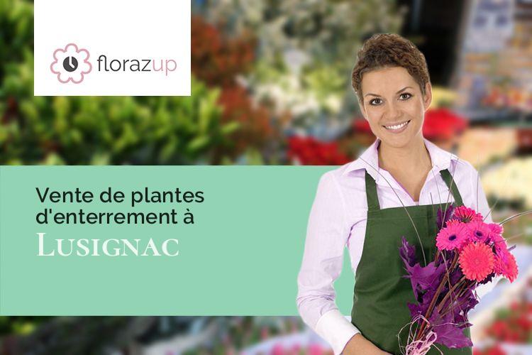 bouquets de fleurs pour un décès à Lusignac (Dordogne/24320)