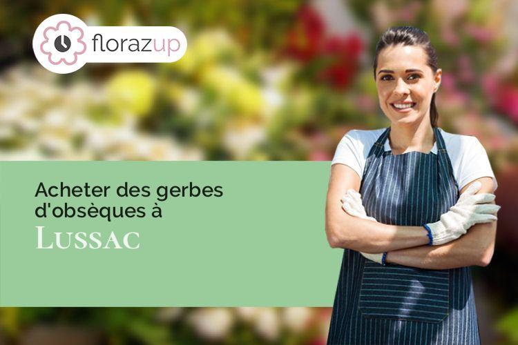 compositions de fleurs pour des obsèques à Lussac (Gironde/33570)