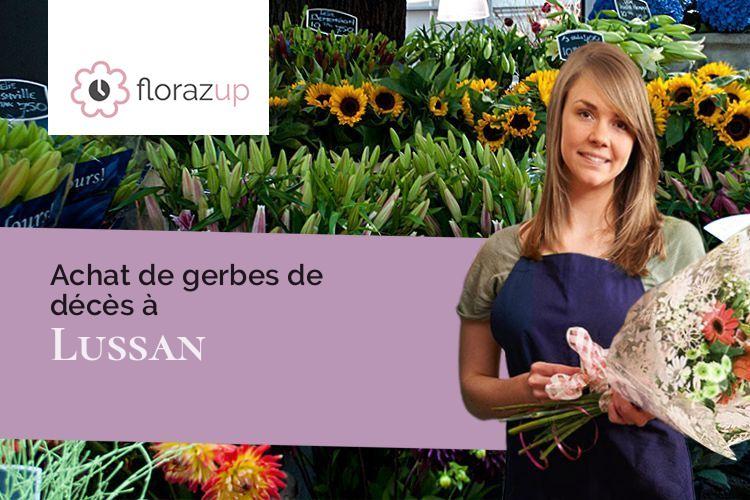 coupes de fleurs pour un enterrement à Lussan (Gers/32270)