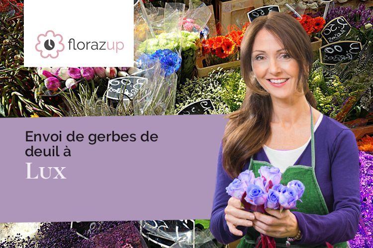 gerbes de fleurs pour des obsèques à Lux (Côte-d'Or/21120)