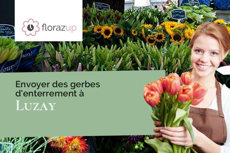 fleurs deuil pour un décès à Luzay (Deux-Sèvres/79100)