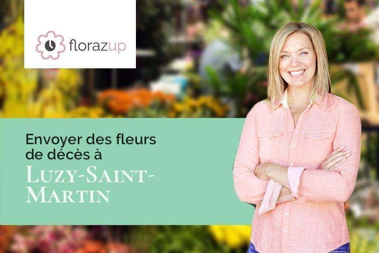 compositions de fleurs pour un enterrement à Luzy-Saint-Martin (Meuse/55700)