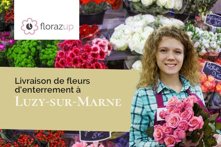 coupes de fleurs pour des funérailles à Luzy-sur-Marne (Haute-Marne/52000)