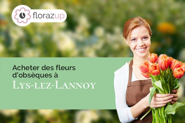coupes de fleurs pour un deuil à Lys-lez-Lannoy (Nord/59390)