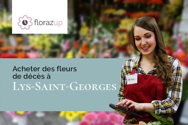 compositions florales pour une crémation à Lys-Saint-Georges (Indre/36230)