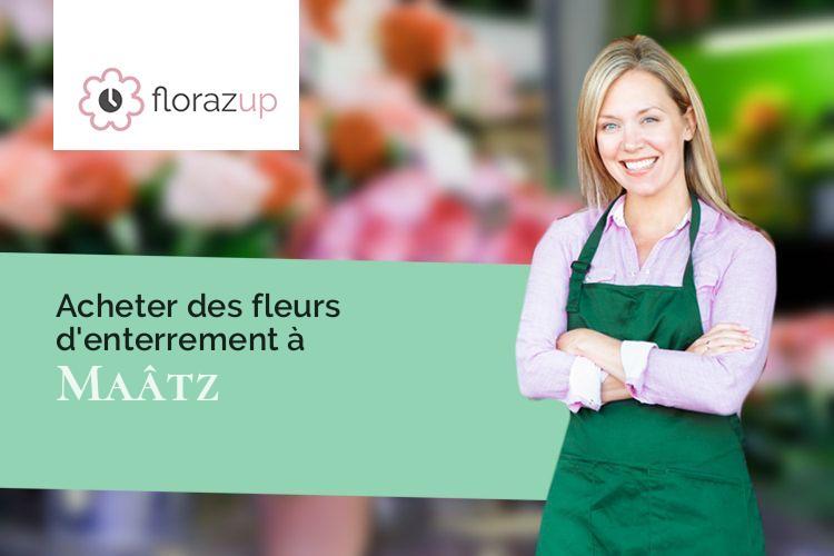 couronnes de fleurs pour des obsèques à Maâtz (Haute-Marne/52500)