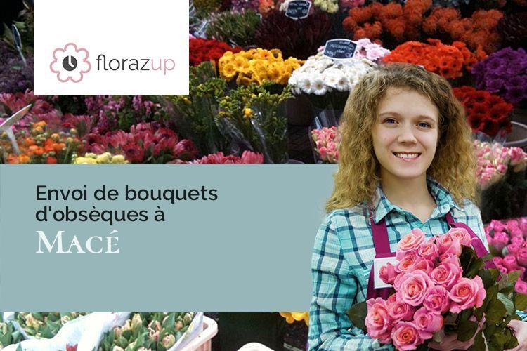 compositions florales pour un décès à Macé (Orne/61500)
